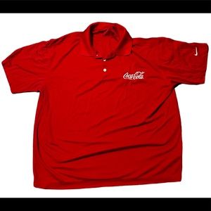 Coca Cola Nike Dri Fit polo XL